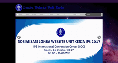 Desktop Screenshot of lombaweb.event.ipb.ac.id