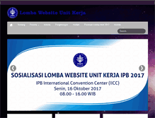 Tablet Screenshot of lombaweb.event.ipb.ac.id