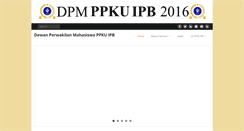 Desktop Screenshot of dpmtpb.lk.ipb.ac.id