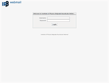Tablet Screenshot of mail.ipb.ac.rs