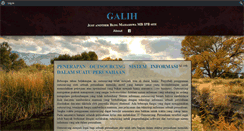 Desktop Screenshot of galih.blogstudent.mb.ipb.ac.id