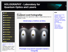 Tablet Screenshot of holography.ipb.ac.rs