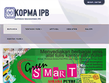 Tablet Screenshot of bemfaperta.ipb.ac.id