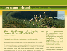 Tablet Screenshot of achsani.blog.mb.ipb.ac.id