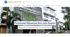 Desktop Screenshot of diploma.ipb.ac.id